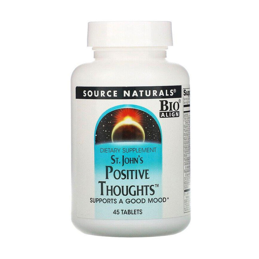 Підтримання гарного настрою Source Naturals St. John's Positive Thoughts, 45 таблеток